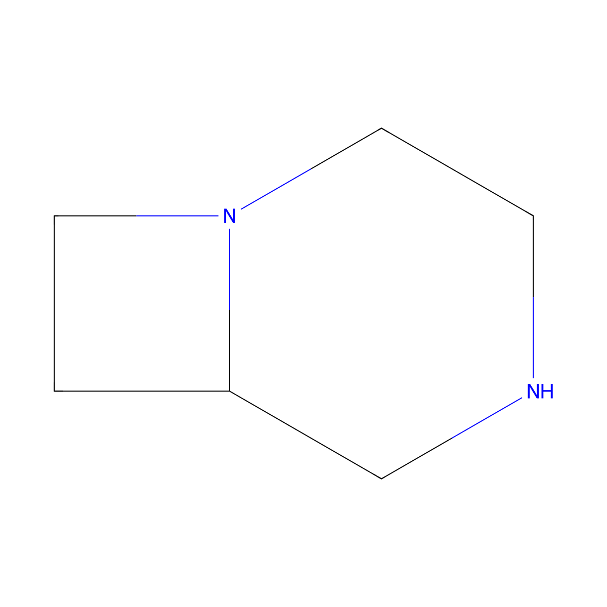 1,4-Diazabicyclo[4.2.0]octane molecular structure, CAS 31029-60-4