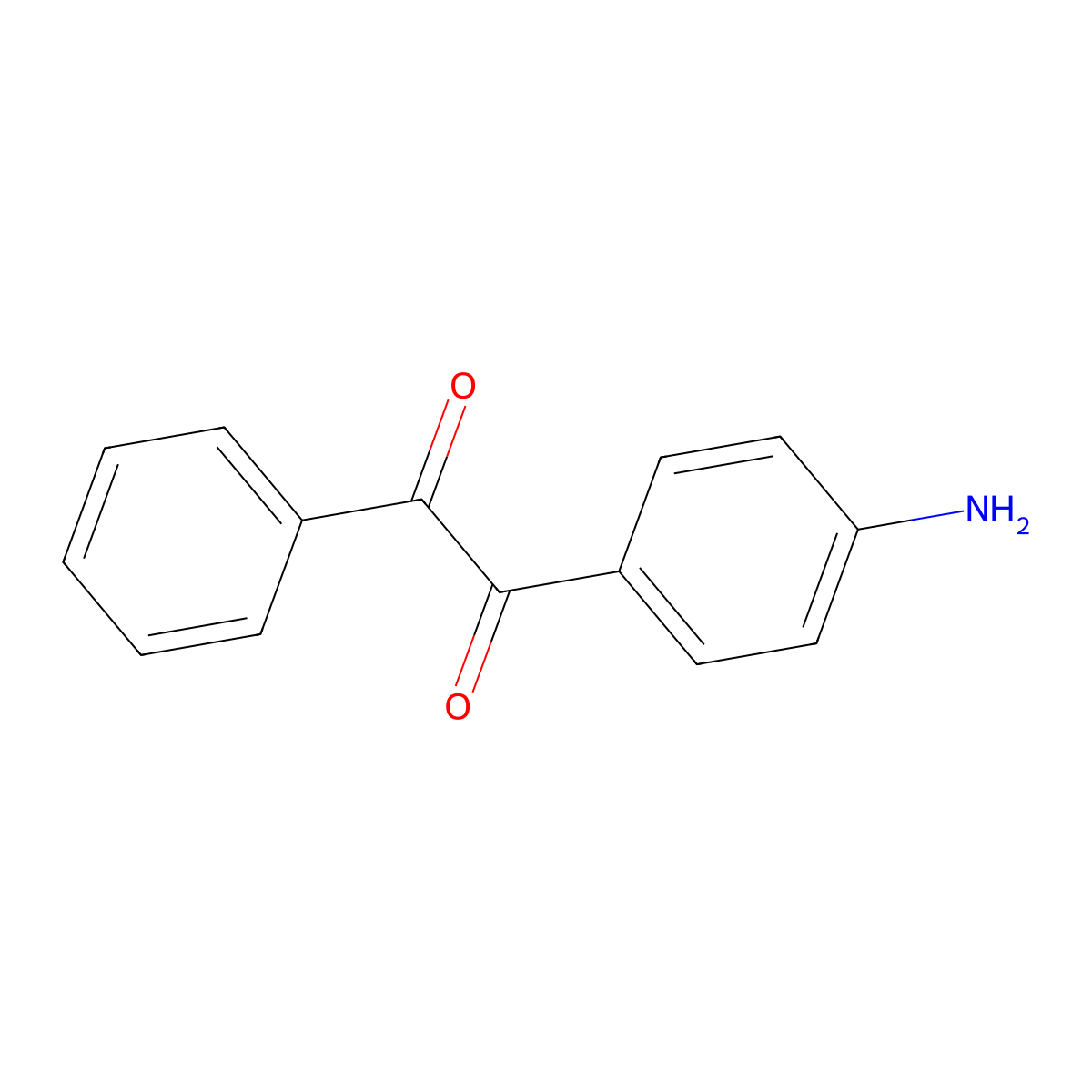 1-(4-Amino-phenyl)-2-phenyl-ethane-1,2-dione molecular structure, CAS 31029-96-6