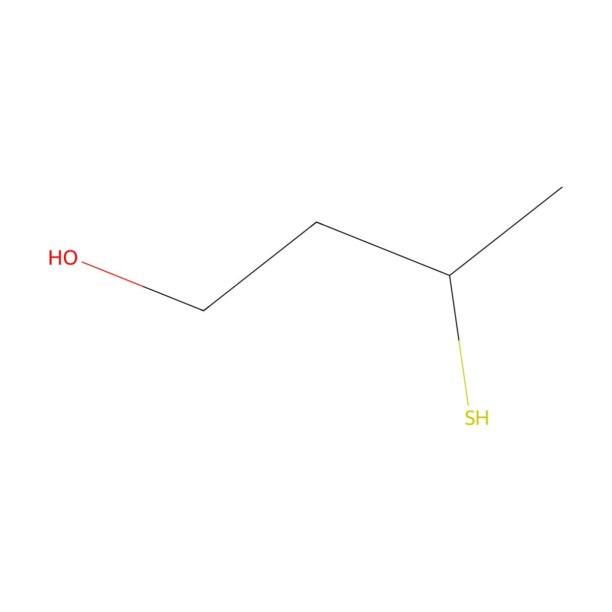 3-Sulfanylbutan-1-ol molecular structure, CAS 31030-39-4