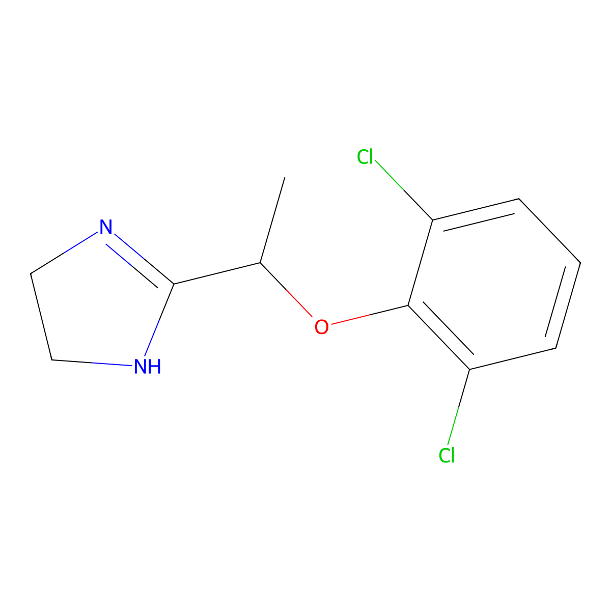 Lofexidine molecular structure, CAS 31036-80-3
