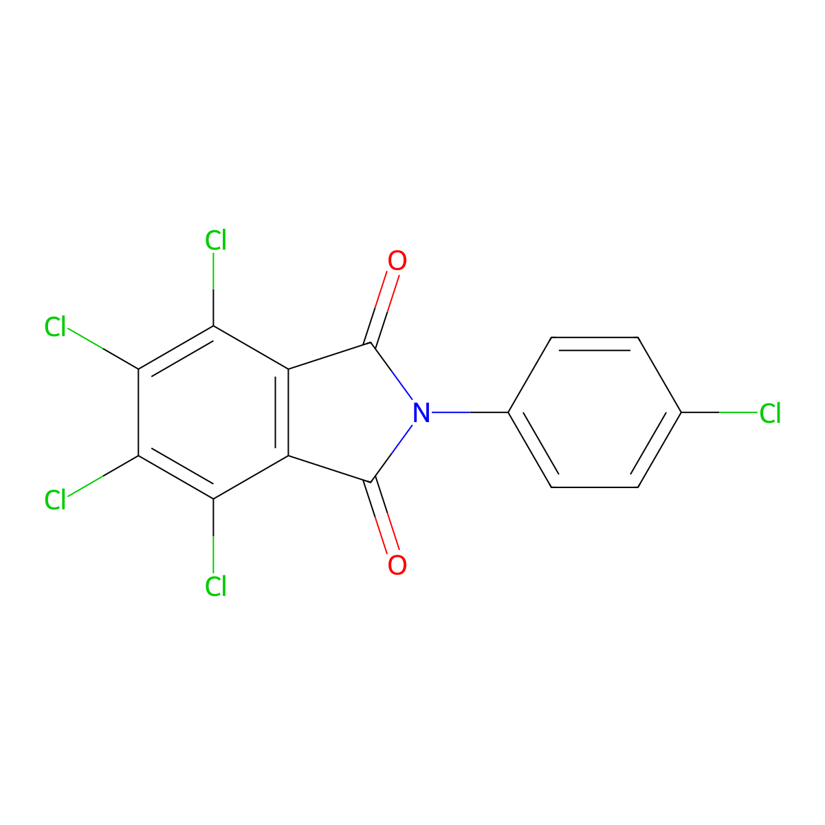 4,5,6,7-tetrachloro-2-(4-chlorophenyl)-1H-isoindole-1,3(2H)-dione molecular structure, CAS 31039-72-2