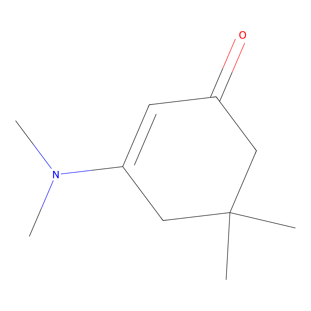 2-Cyclohexenone,3-(N,N-dimethylamino)-5,5-dimethyl- molecular structure, CAS 31039-88-0