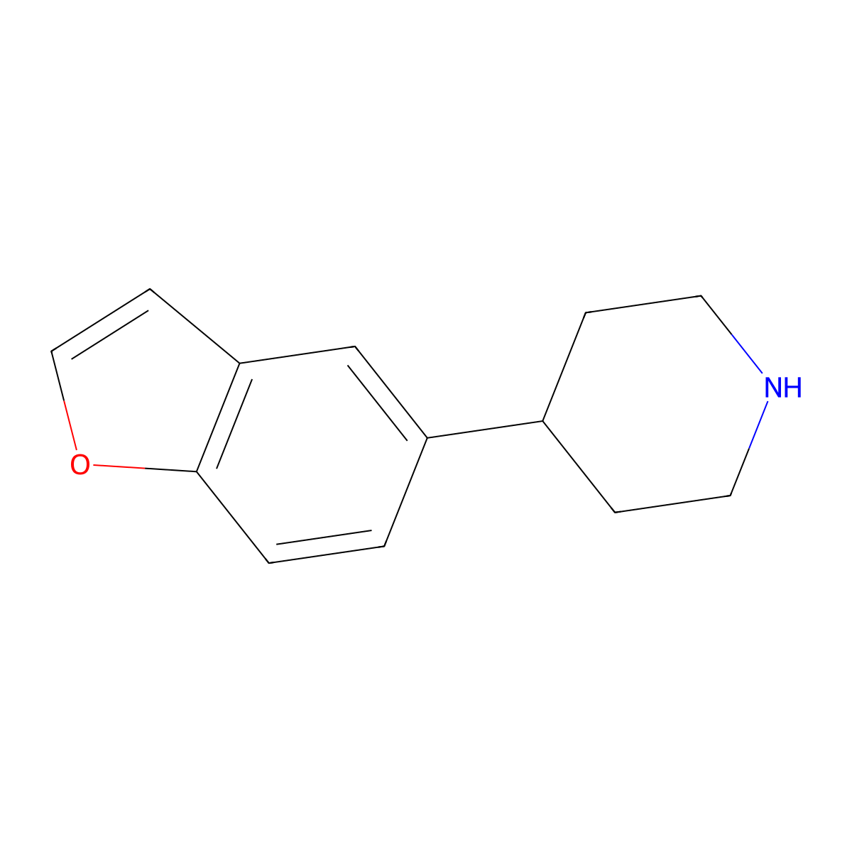 4-(5-Benzofuranyl)-piperidine molecular structure, CAS 310395-15-4