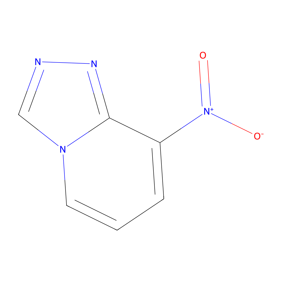 8-Nitro-[1,2,4]triazolo[4,3-a]pyridine molecular structure, CAS 31040-09-2