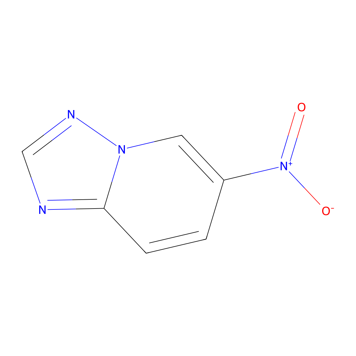 6-Nitro-[1,2,4]triazolo[1,5-a]pyridine molecular structure, CAS 31040-14-9