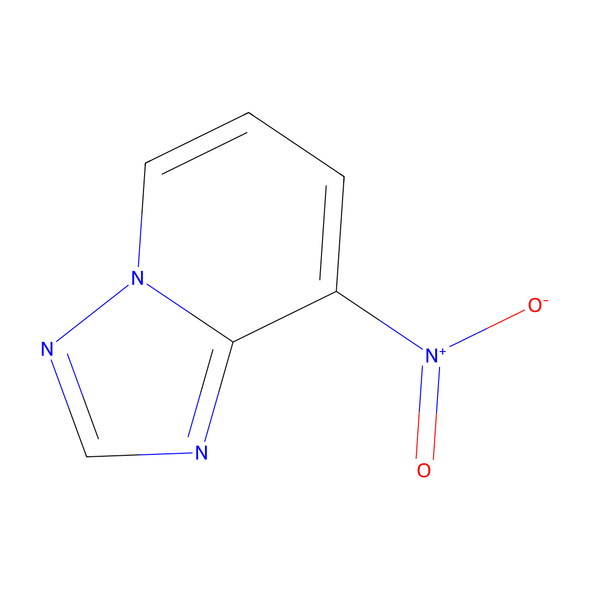 8-Nitro-[1,2,4]triazolo[1,5-a]pyridine molecular structure, CAS 31040-18-3