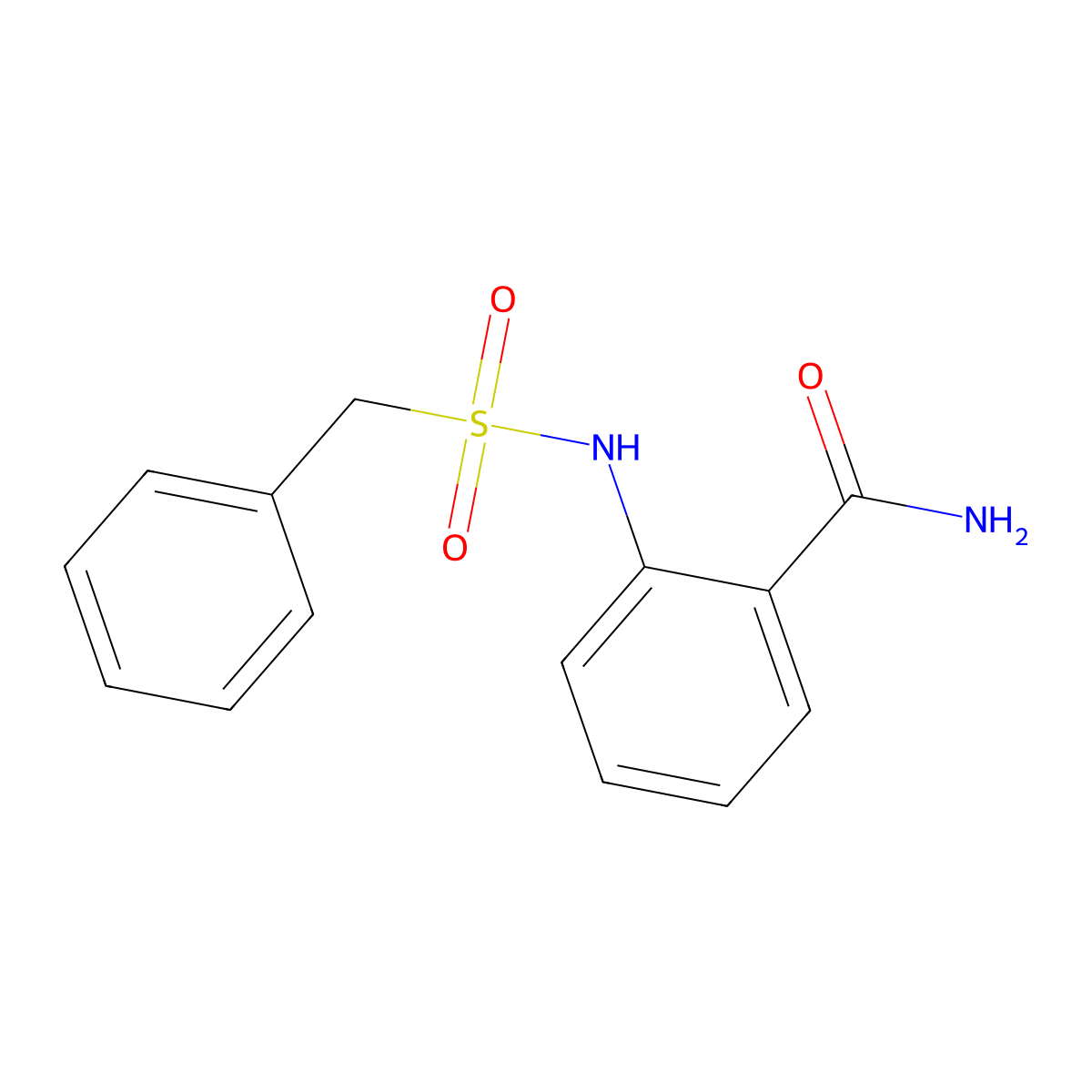 2-(Benzylsulfonylamino)benzamide molecular structure, CAS 310418-27-0