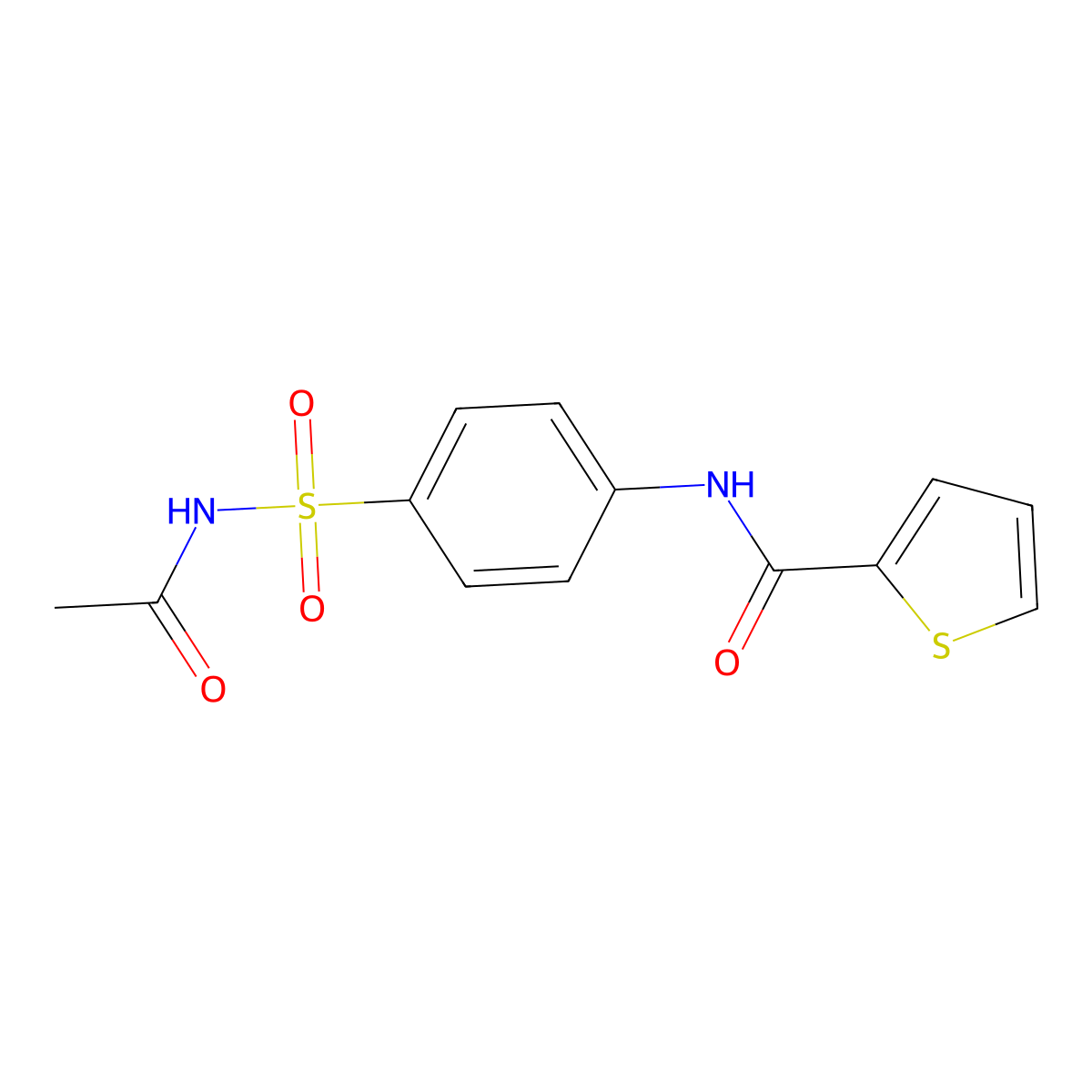 N-[4-(acetylsulfamoyl)phenyl]thiophene-2-carboxamide molecular structure, CAS 310418-34-9