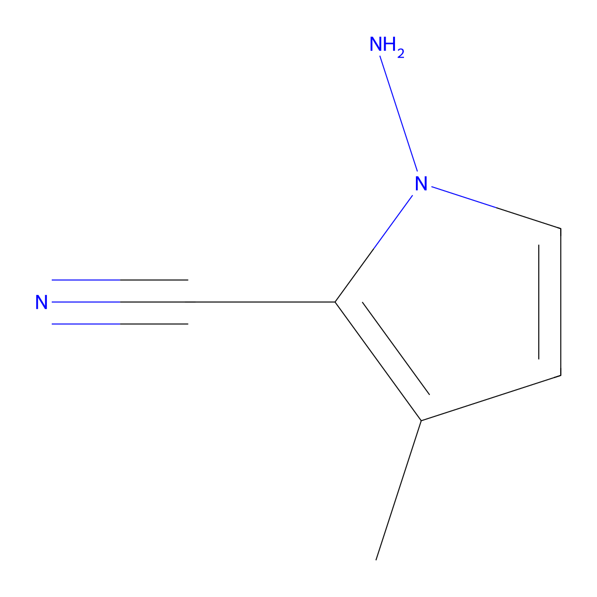 1-Amino-3-methyl-1H-pyrrole-2-carbonitrile molecular structure, CAS 310430-89-8