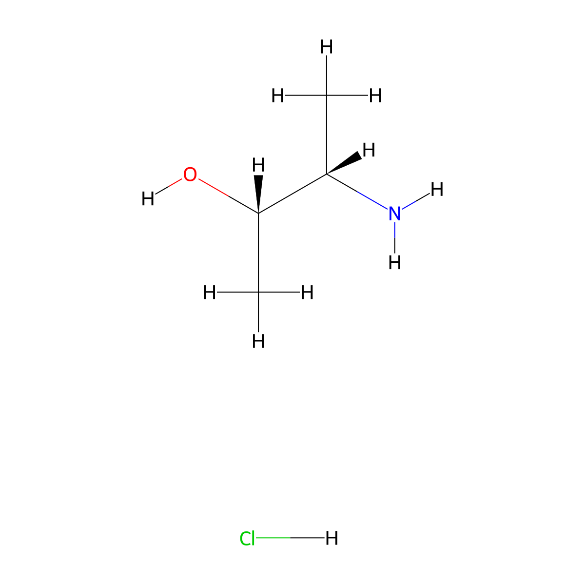 (2S,3S)-3-aminobutan-2-ol hydrochloride molecular structure, CAS 310450-42-1