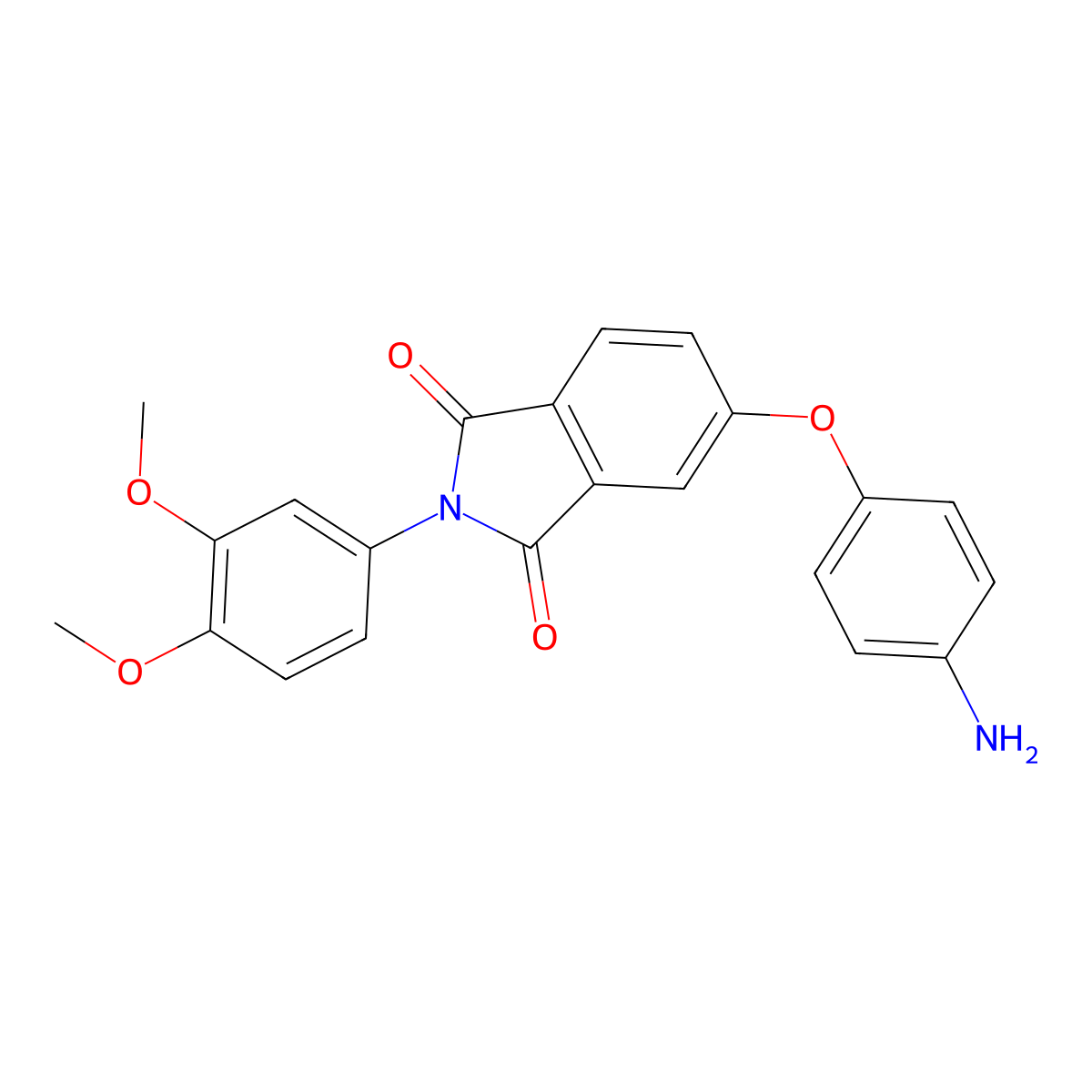 5-(4-Aminophenoxy)-2-(3,4-dimethoxyphenyl)-1H-isoindole-1,3(2H)-dione molecular structure, CAS 310451-93-5