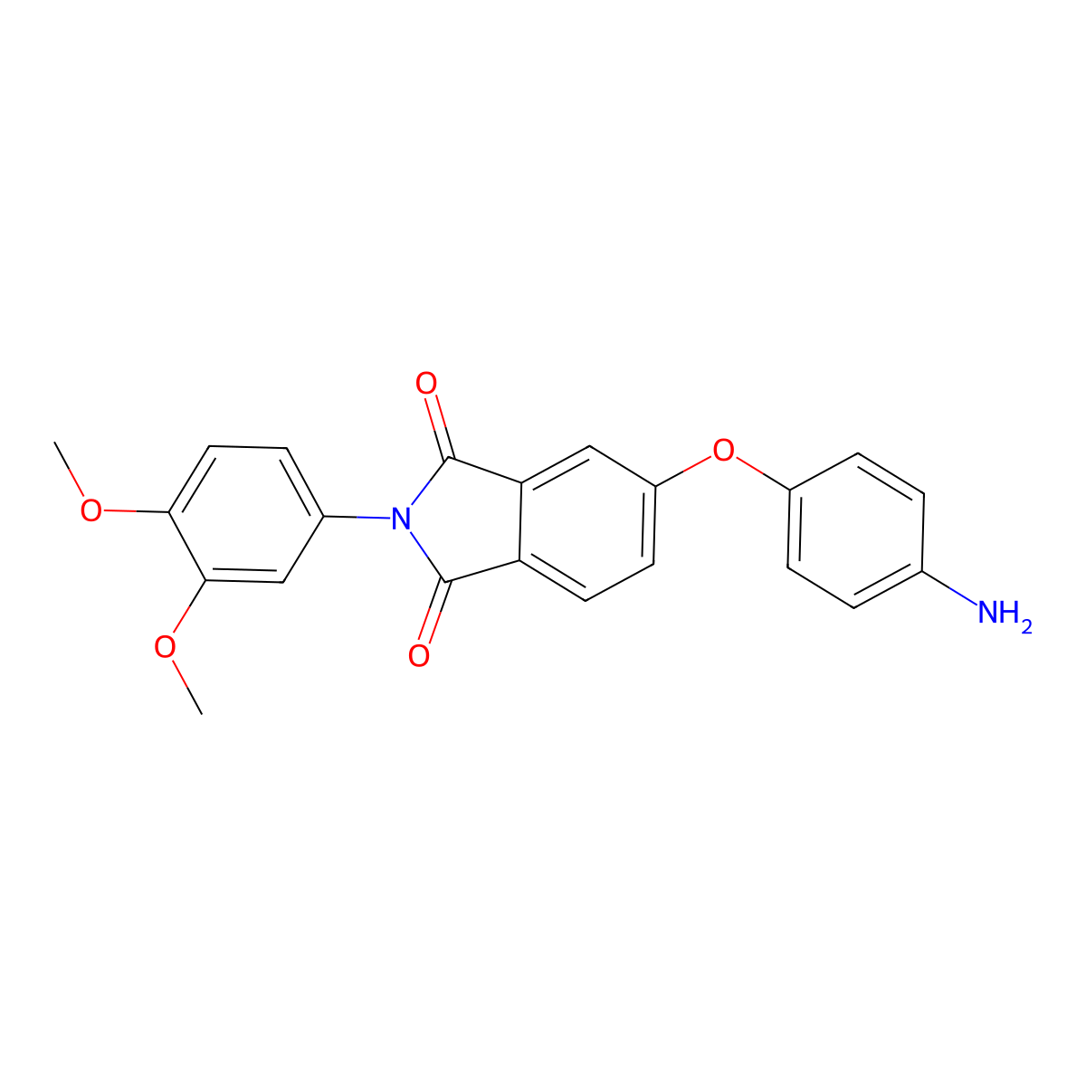 5-(4-Aminophenoxy)-2-(3,4-dimethoxyphenyl)-1H-isoindole-1,3(2H)-dione molecular structure, CAS 310451-93-5