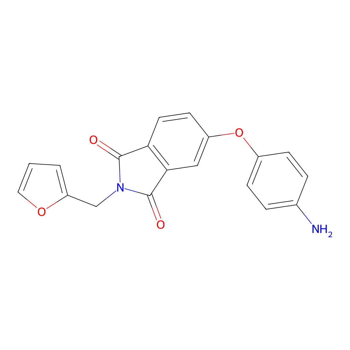 5-(4-Aminophenoxy)-2-(2-furylmethyl)-1H-isoindole-1,3(2H)-dione molecular structure, CAS 310451-97-9