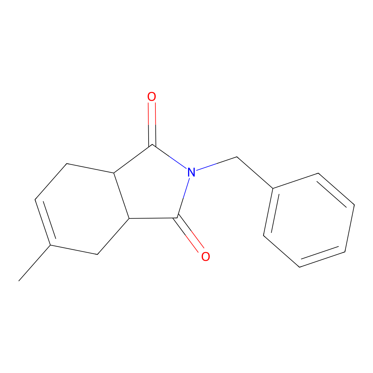 2-benzyl-5-methyl-3a,4,7,7a-tetrahydro-1H-isoindole-1,3(2H)-dione molecular structure, CAS 310452-11-0