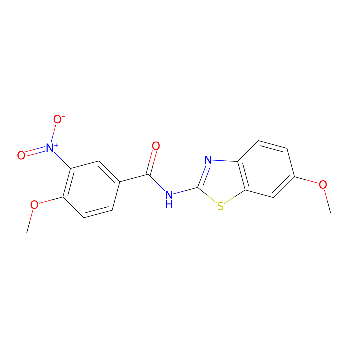 4-methoxy-N-(6-methoxy-1,3-benzothiazol-2-yl)-3-nitrobenzamide molecular structure, CAS 310452-46-1