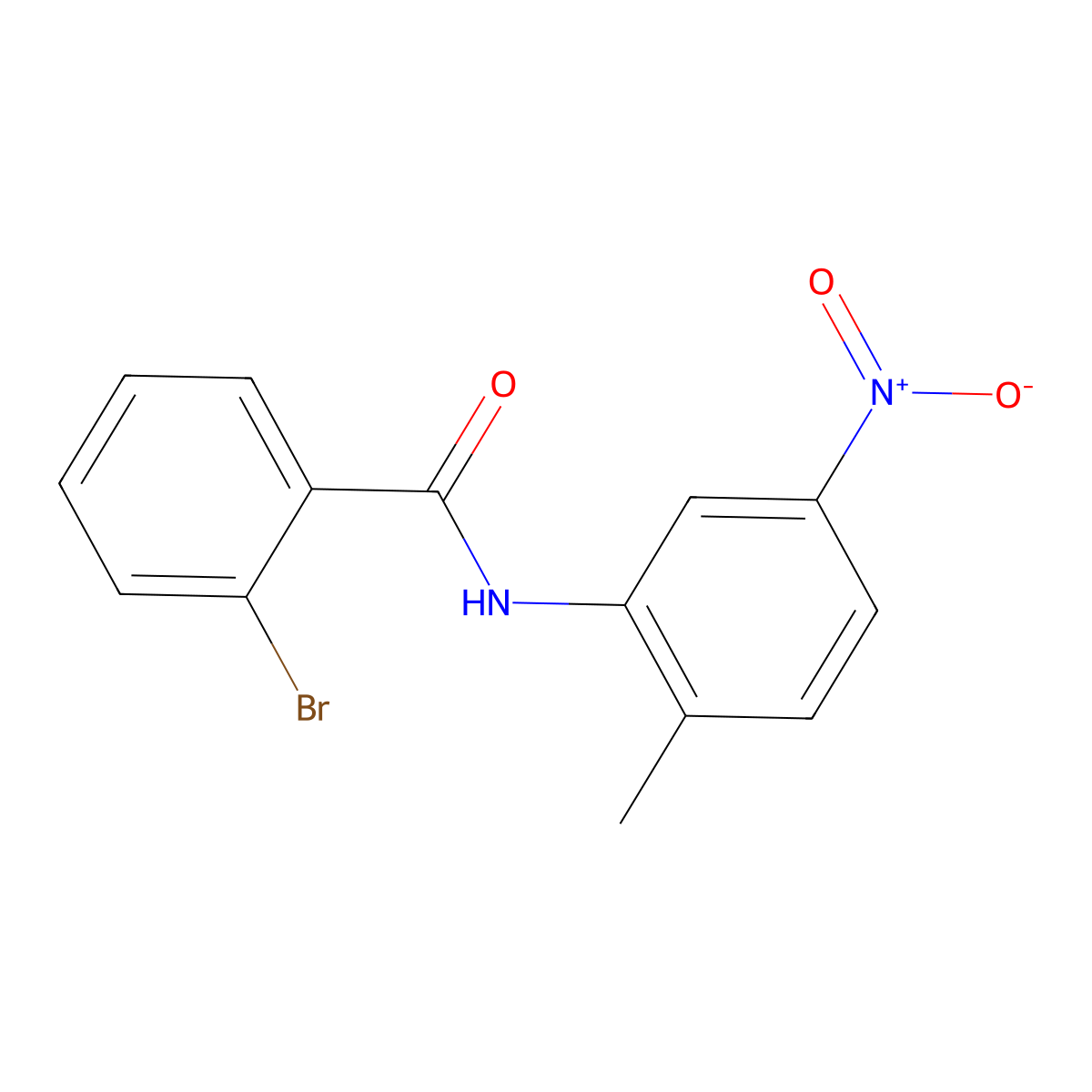 2-bromo-N-(2-methyl-5-nitrophenyl)benzamide molecular structure, CAS 310452-94-9