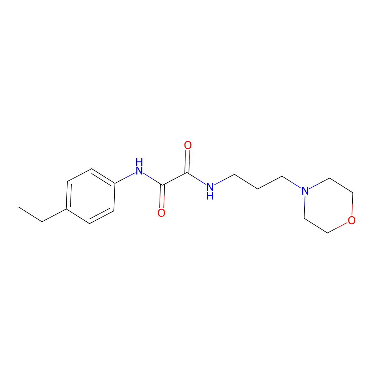 N-(4-ethylphenyl)-N'-[3-(morpholin-4-yl)propyl]ethanediamide molecular structure, CAS 310453-91-9