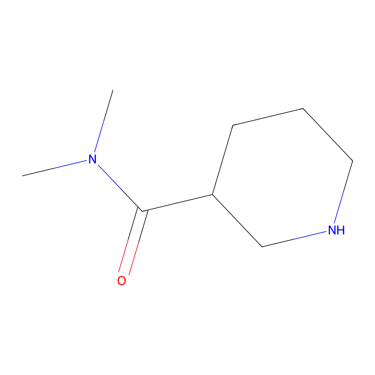 (S)-N,N-dimethylpiperidine-3-carboxamide molecular structure, CAS 310455-02-8