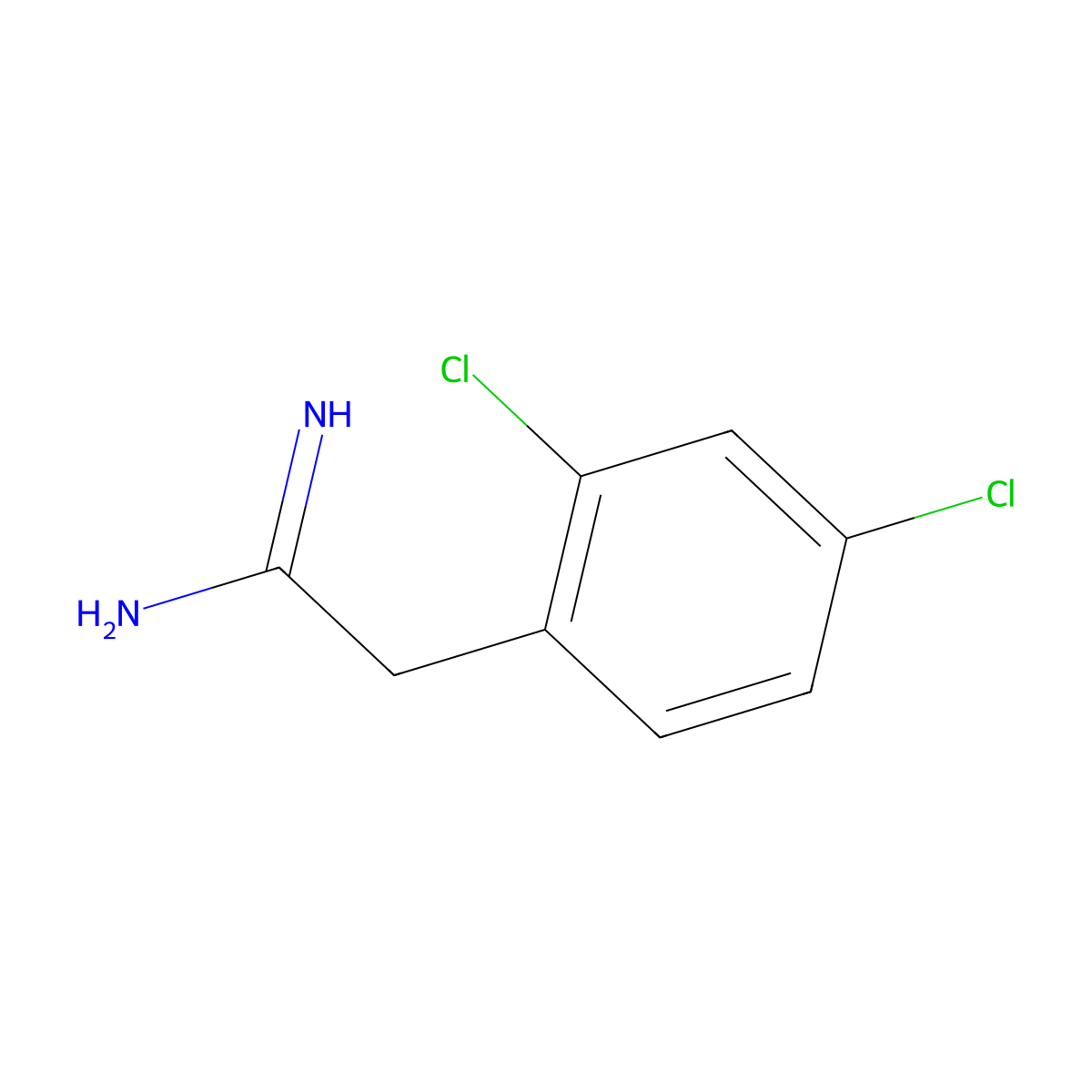 2-(2,4-Dichlorophenyl)acetimidamide molecular structure, CAS 310466-16-1