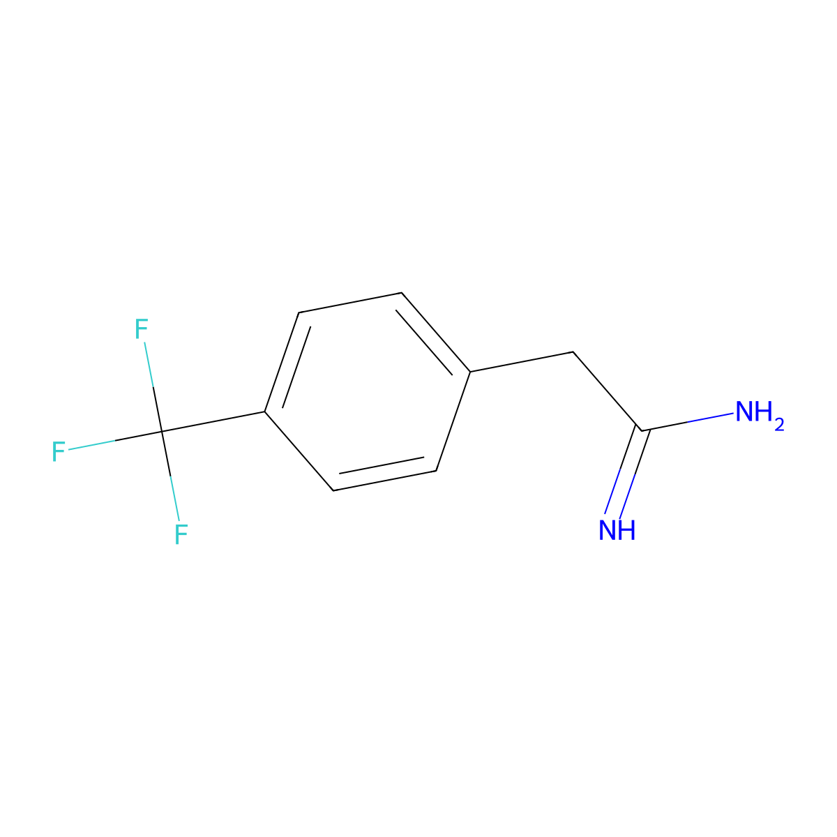 2-[4-(Trifluoromethyl)phenyl]ethanimidamide molecular structure, CAS 310466-19-4
