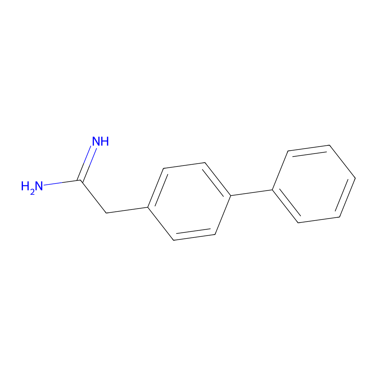 2-(4-Phenylphenyl)acetamidine molecular structure, CAS 310466-20-7