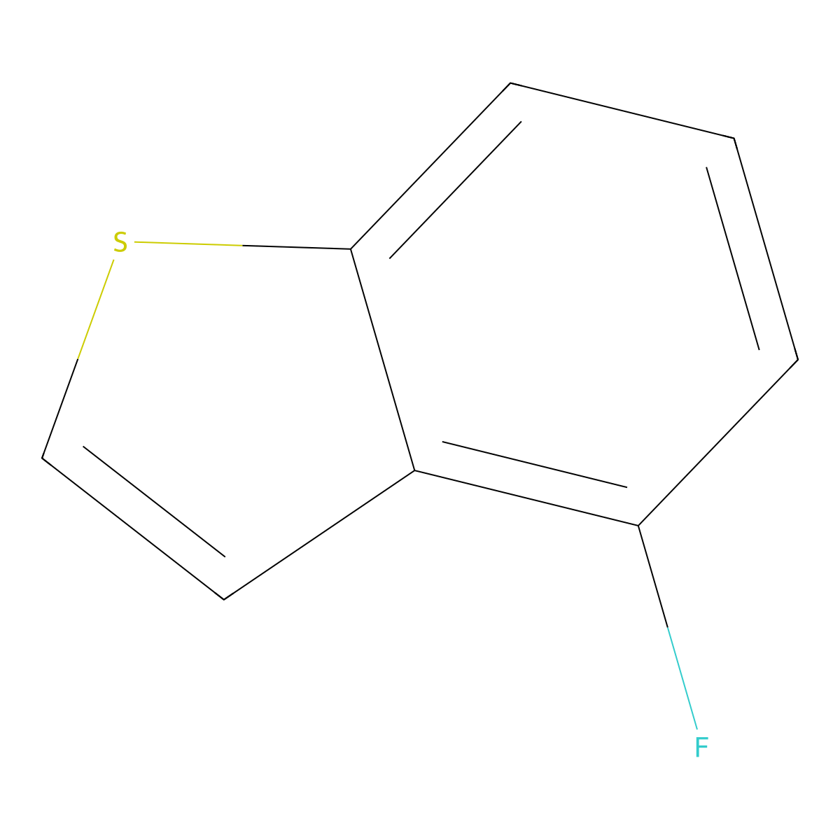4-Fluorobenzo[b]thiophene molecular structure, CAS 310466-38-7