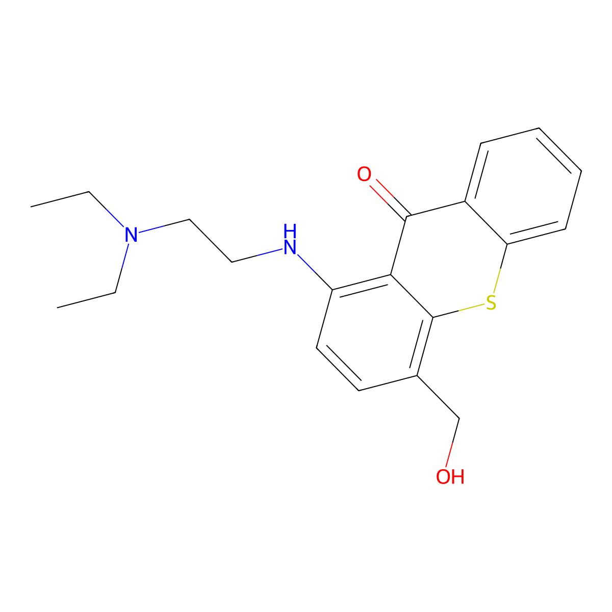 Hycanthone molecular structure, CAS 3105-97-3