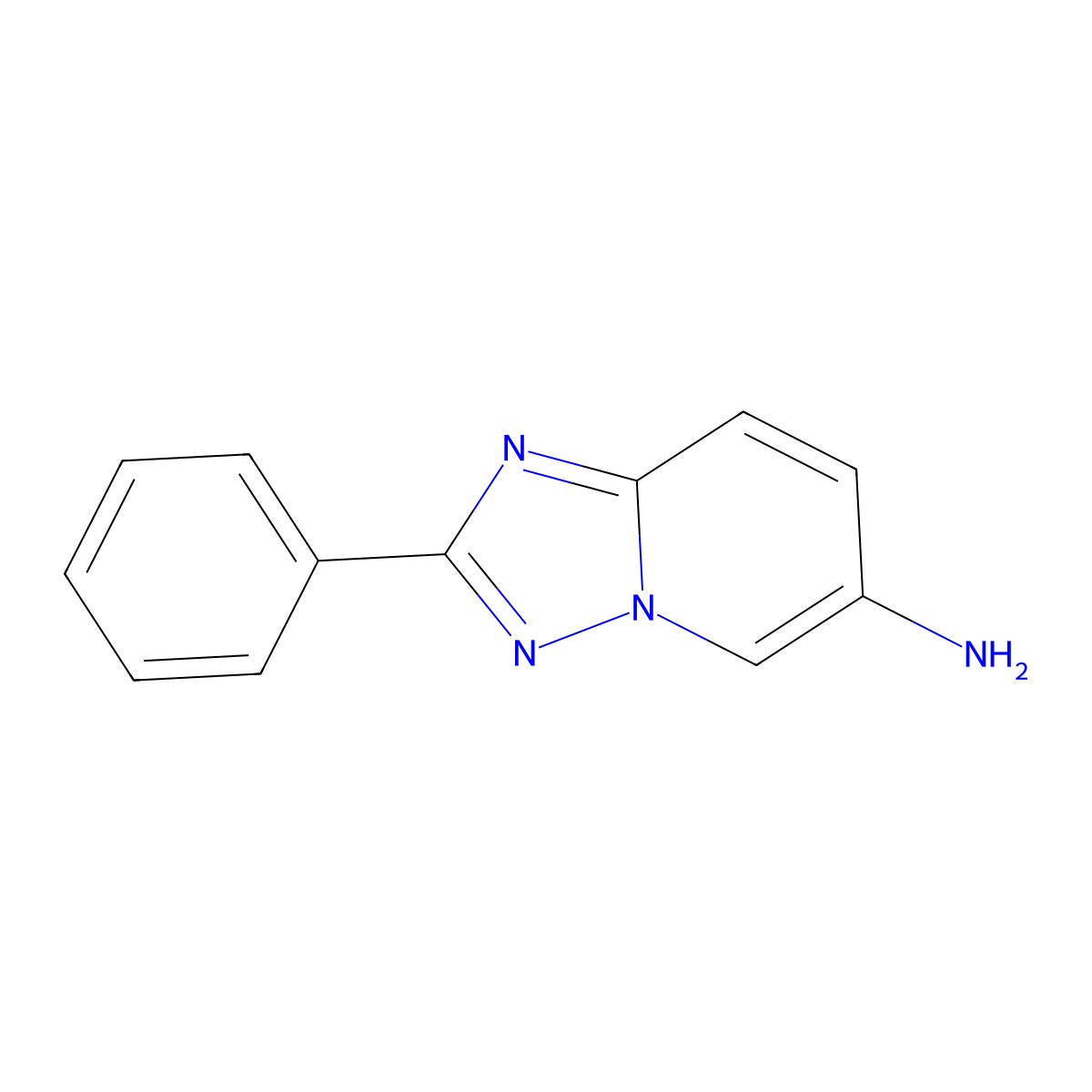 2-Phenyl-[1,2,4]triazolo[1,5-a]pyridin-6-amine molecular structure, CAS 31052-93-4
