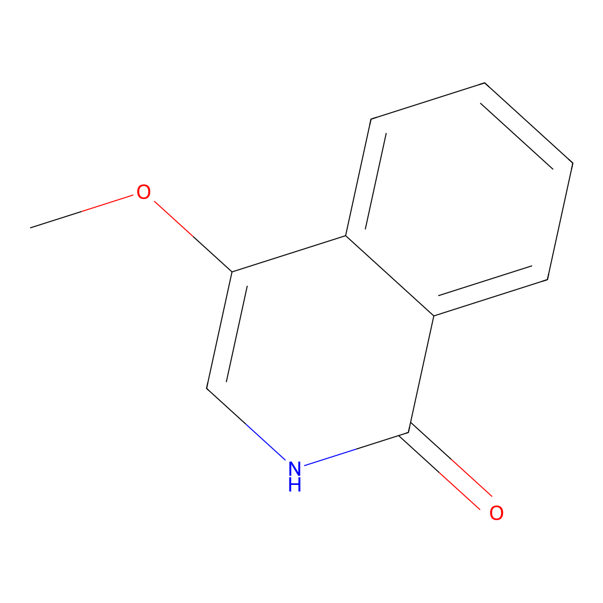 1(2H)-Isoquinolinone, 4-methoxy- molecular structure, CAS 31053-32-4