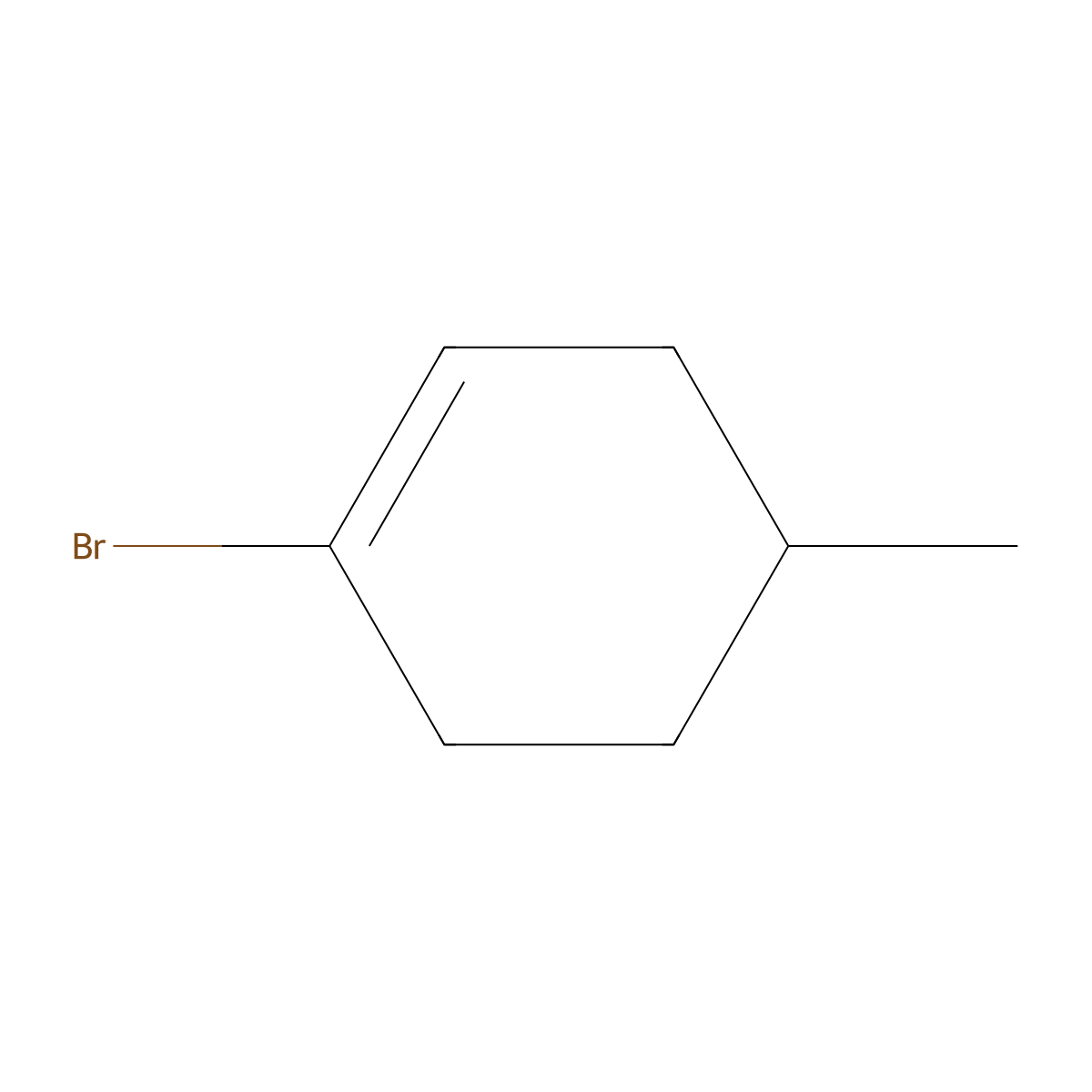 1-Bromo-4-methylcyclohex-1-ene molecular structure, CAS 31053-84-6