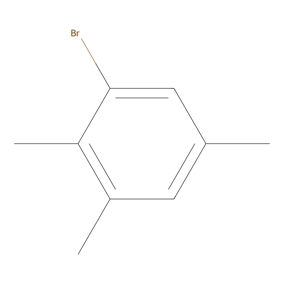1-Bromo-2,3,5-trimethylbenzene molecular structure, CAS 31053-99-3