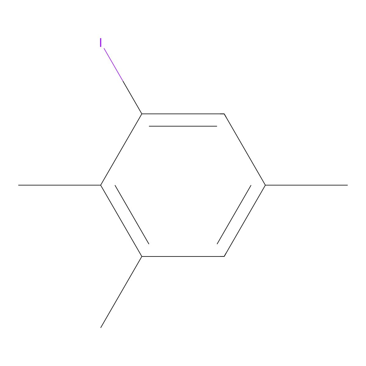 1-Iodo-2,3,5-trimethylbenzene molecular structure, CAS 31054-00-9