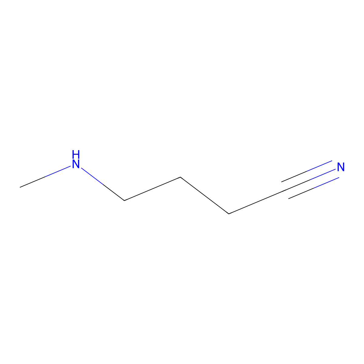 4-(Methylamino)butanenitrile molecular structure, CAS 31058-09-0