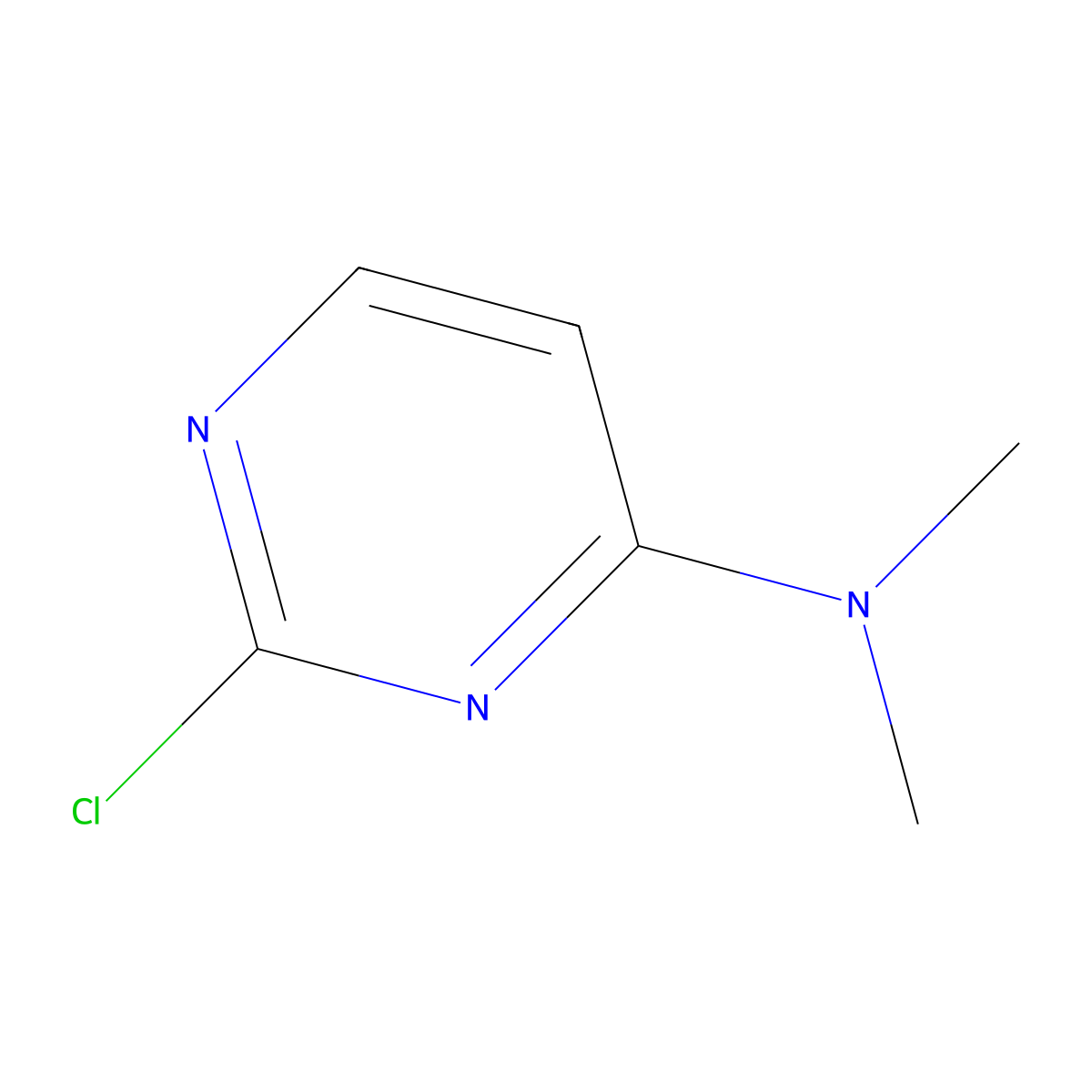 2-Chloro-N,N-dimethylpyrimidin-4-amine molecular structure, CAS 31058-81-8