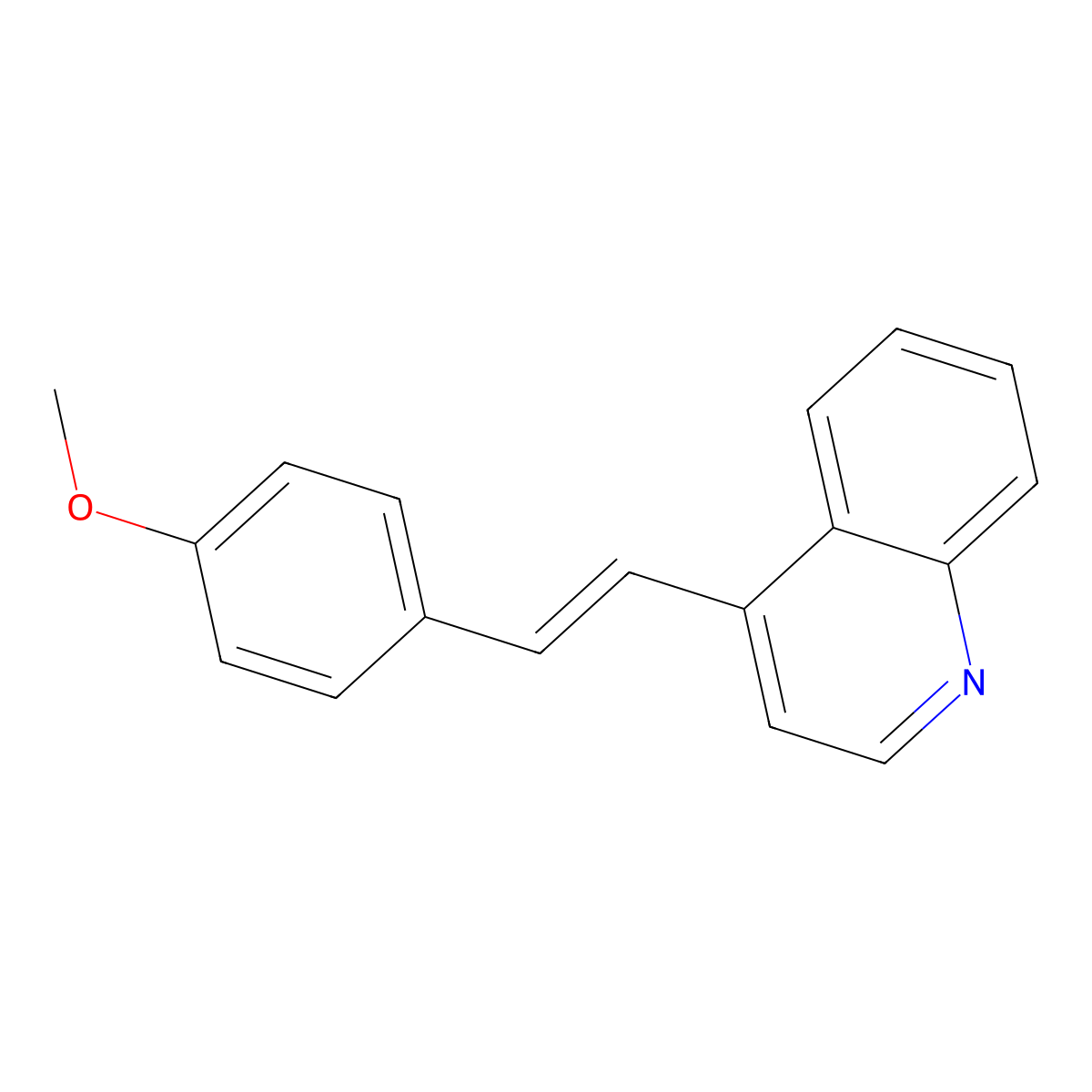 (E)-4-(4-Methoxystyryl)quinoline molecular structure, CAS 31059-69-5