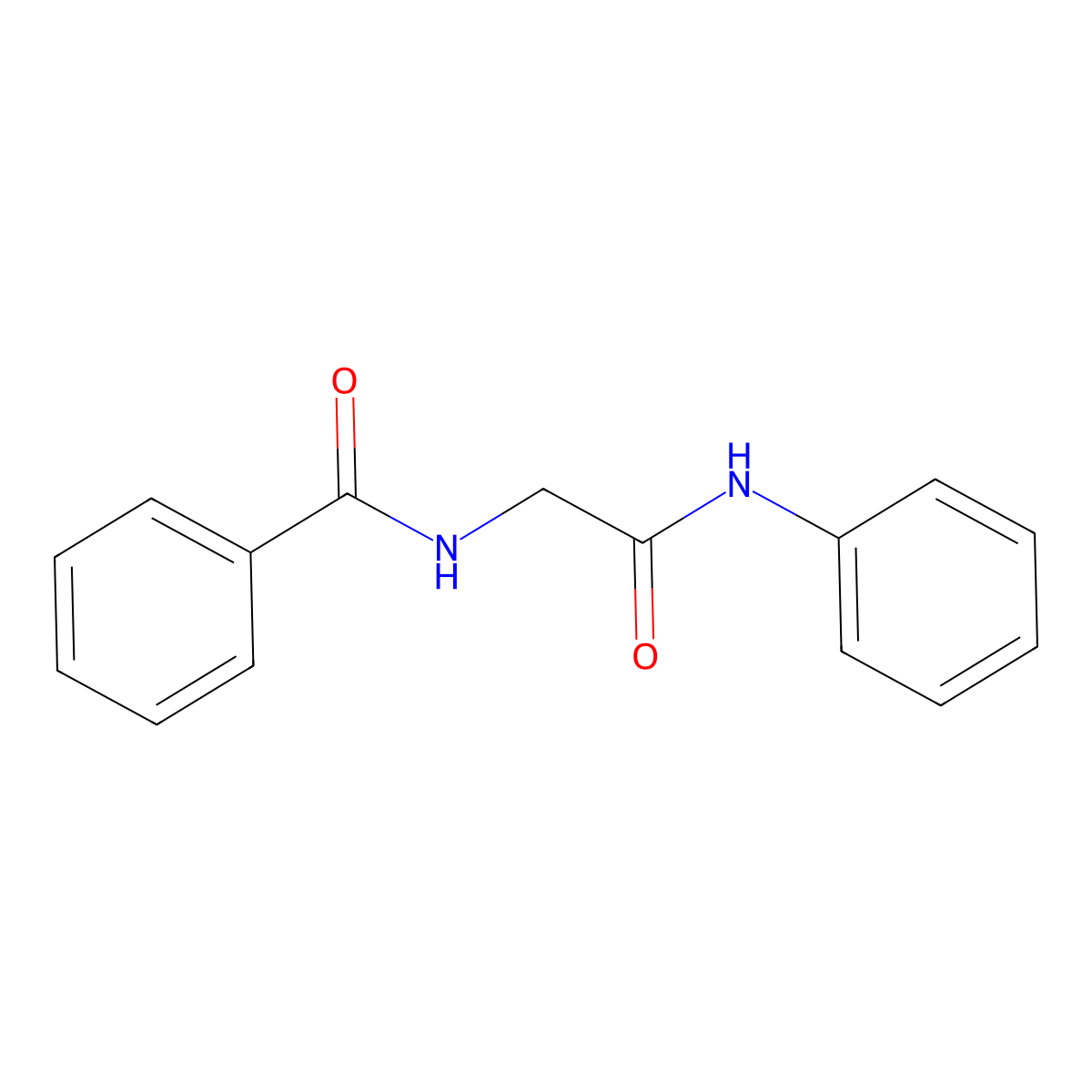n-(2-Anilino-2-oxoethyl)benzamide molecular structure, CAS 3106-11-4