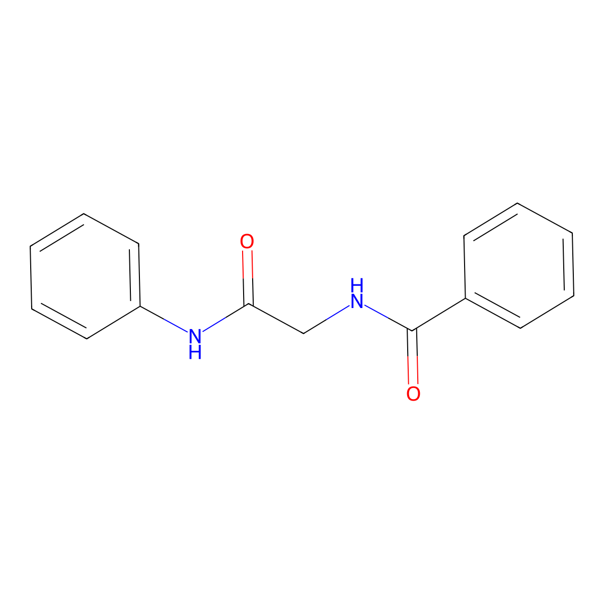 n-(2-Anilino-2-oxoethyl)benzamide molecular structure, CAS 3106-11-4