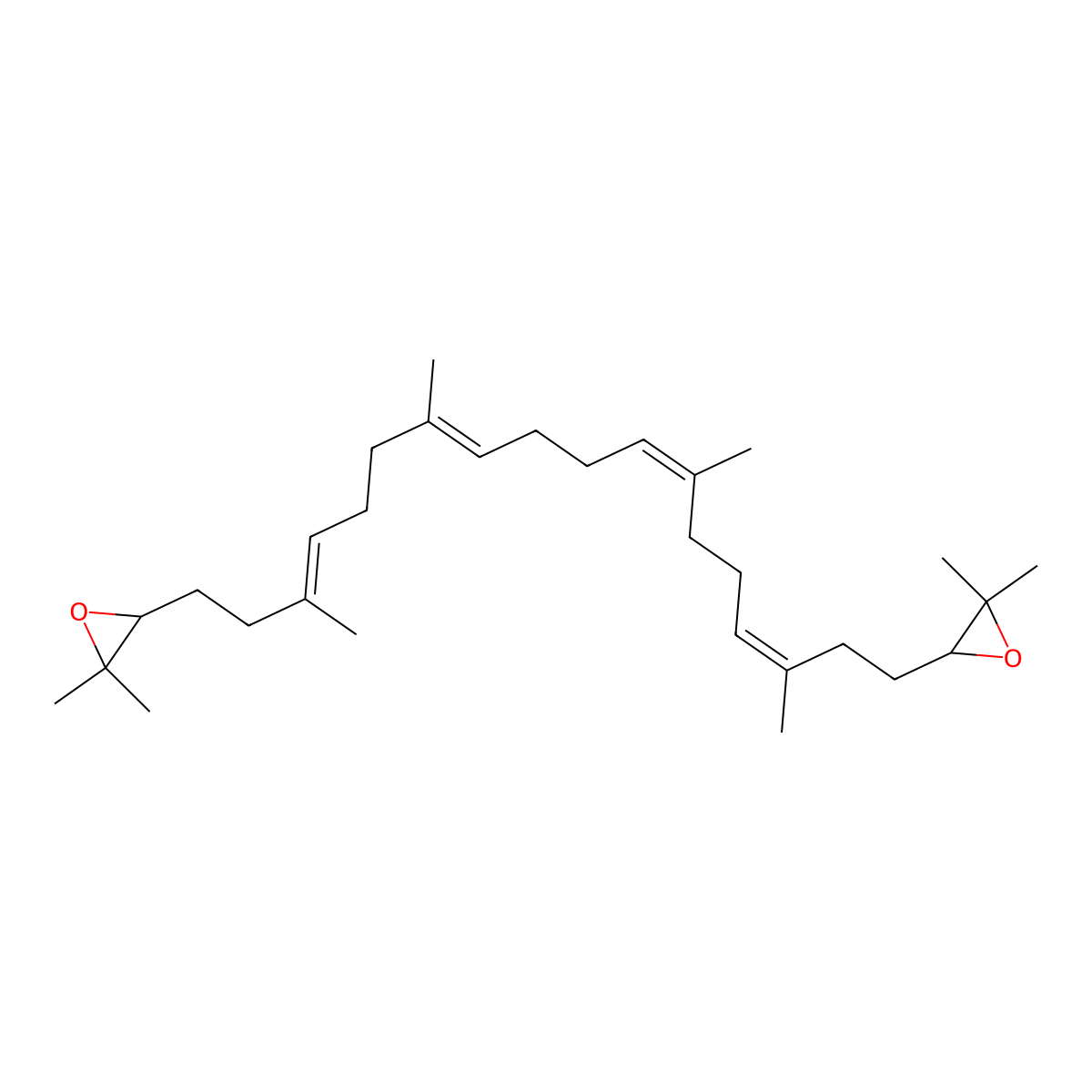 2,3,22,23-Dioxidosqualene molecular structure, CAS 31063-19-1