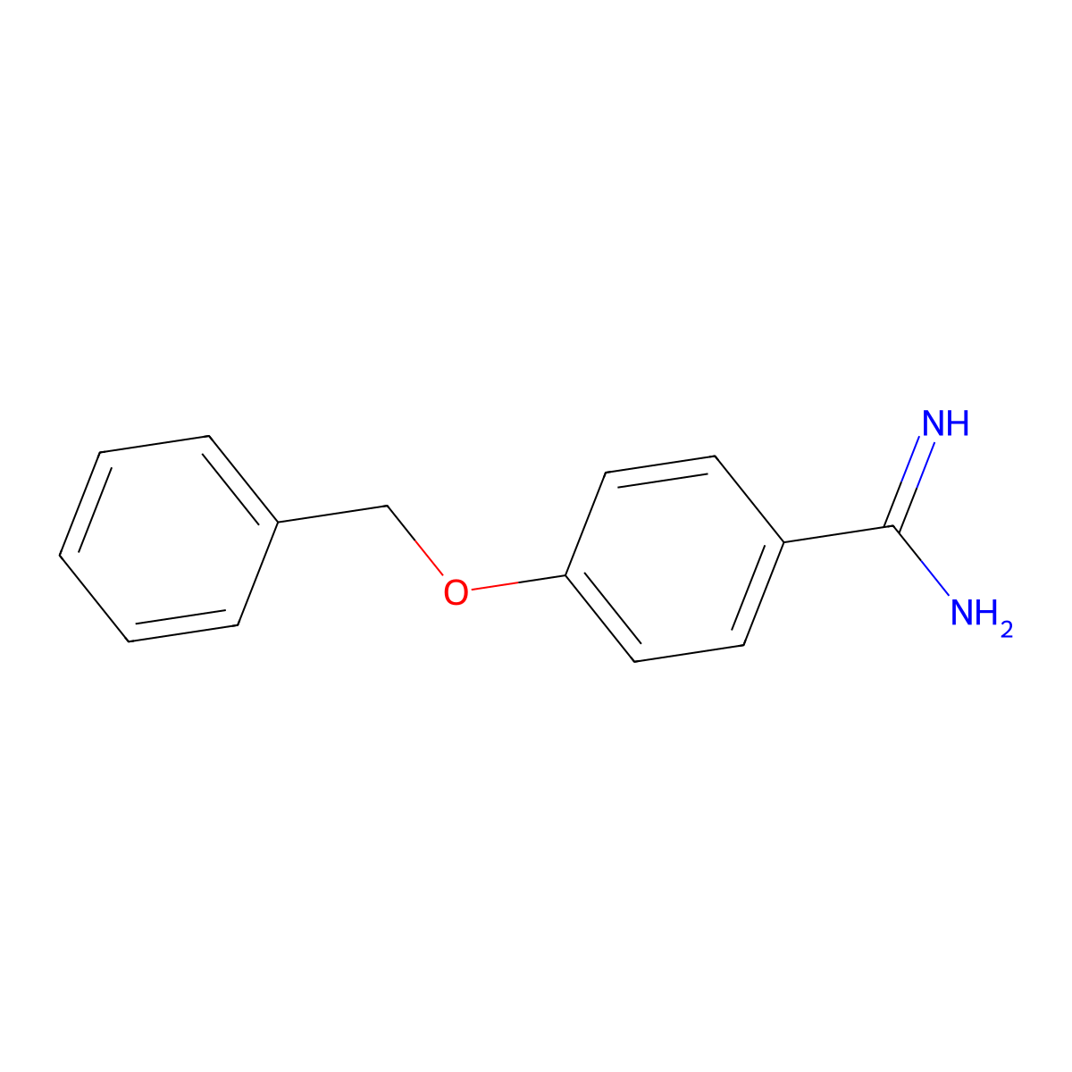4-Benzyloxy-benzamidine molecular structure, CAS 31066-05-4