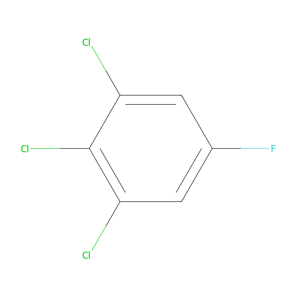 1,2,3-Trichloro-5-fluorobenzene molecular structure, CAS 3107-21-9