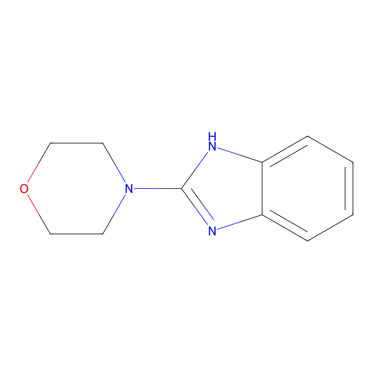 4-(1H-benzo[d]imidazol-2-yl)morpholine molecular structure, CAS 31075-58-8
