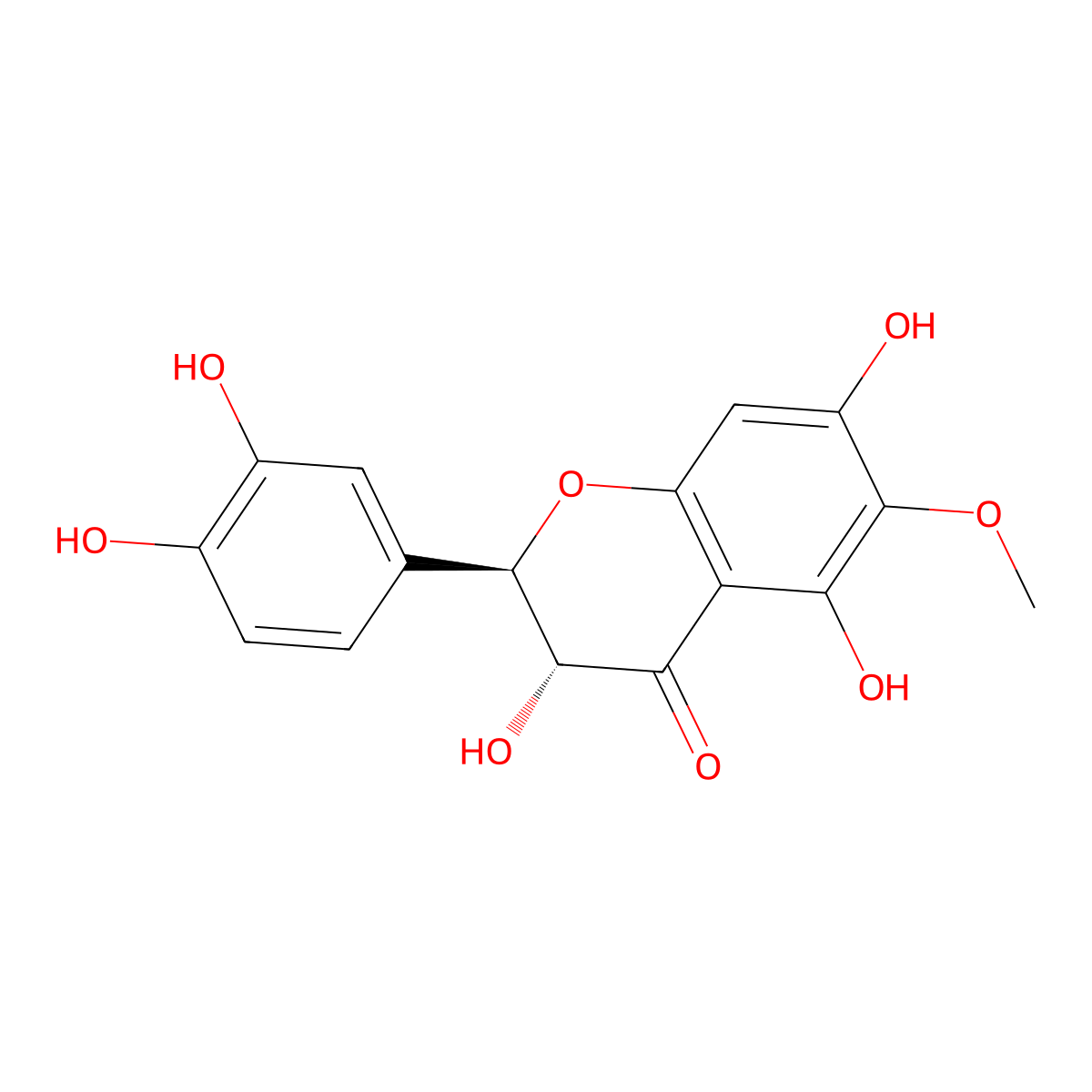 6-Methoxytaxifolin molecular structure, CAS 31076-39-8