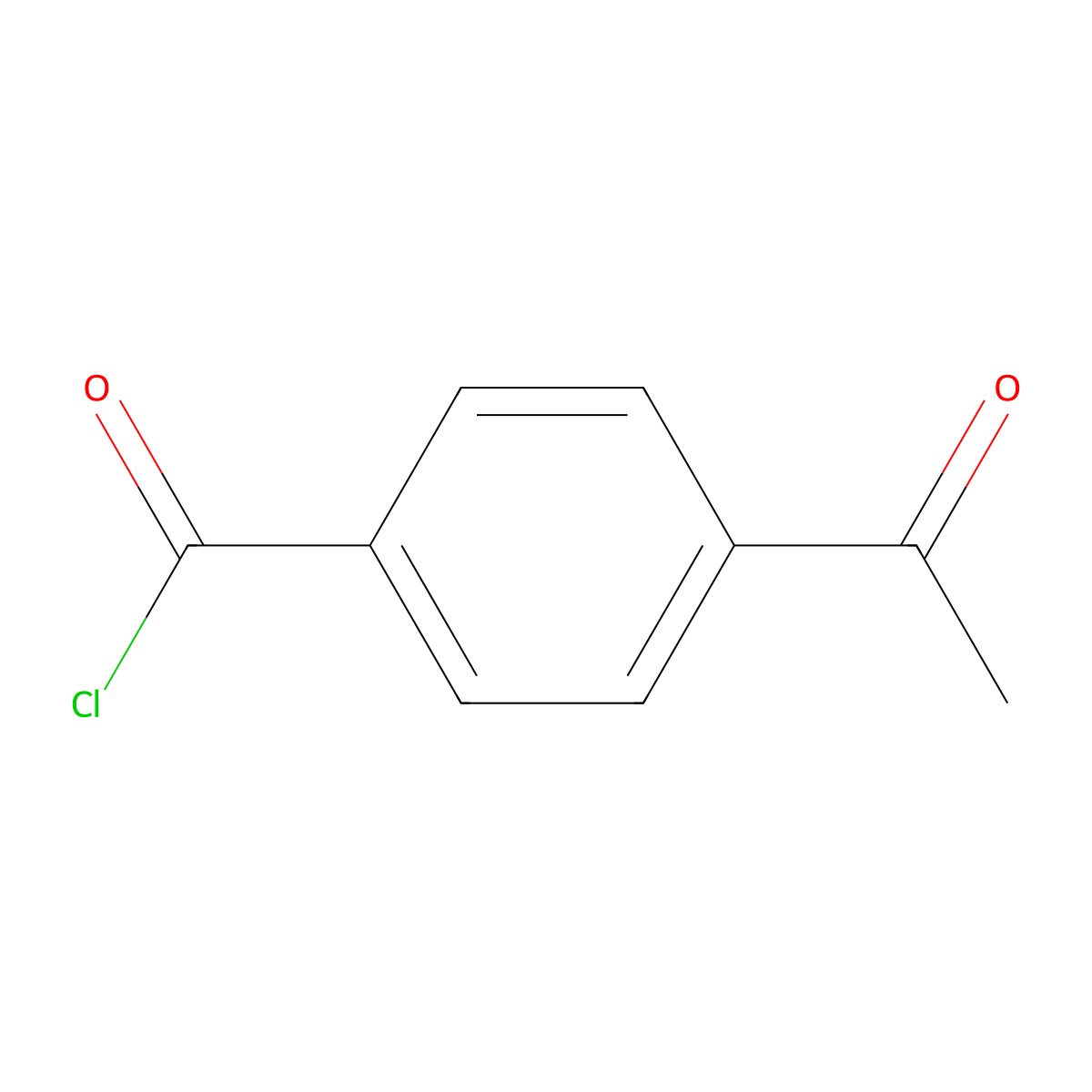 4-Acetylbenzoyl chloride molecular structure, CAS 31076-84-3