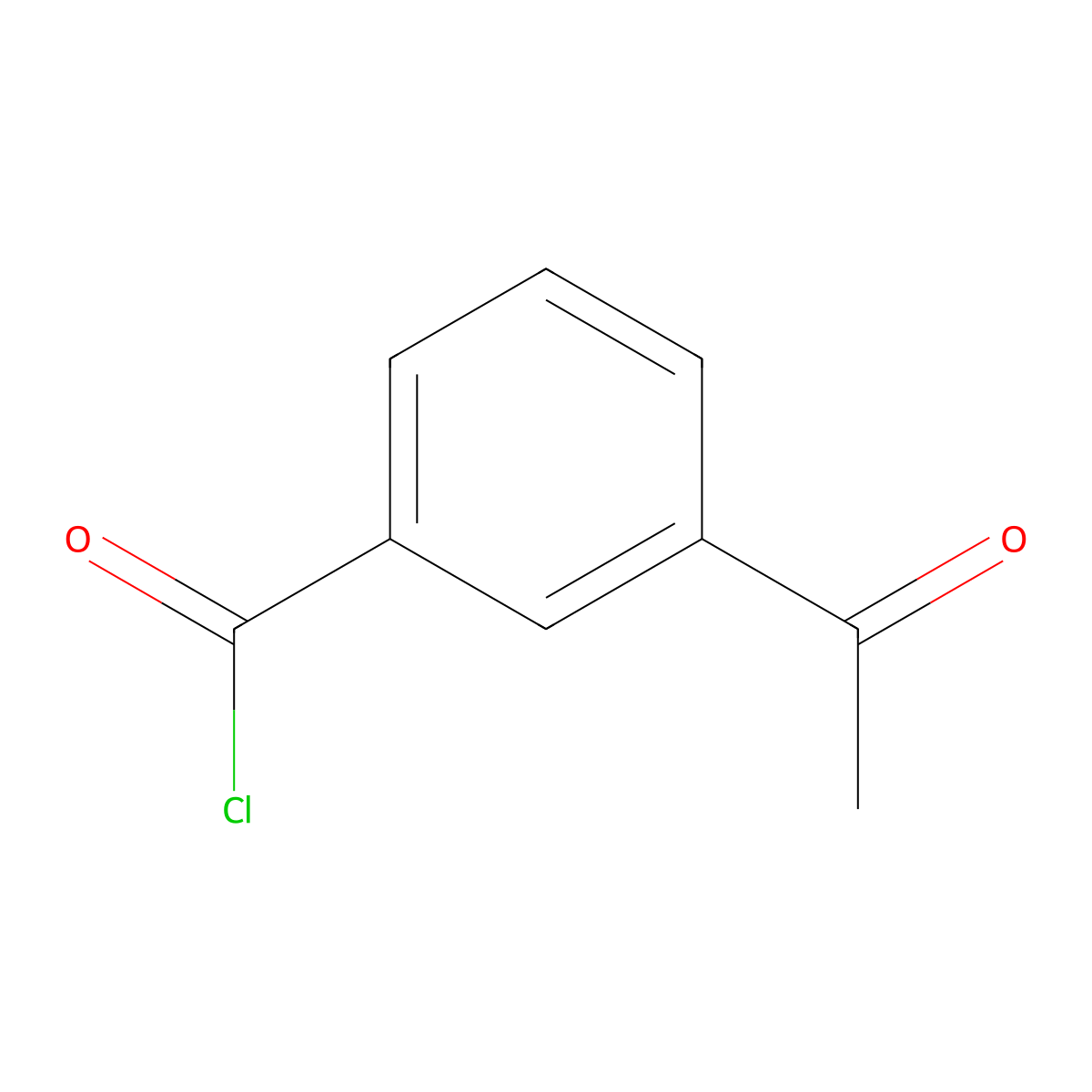 3-Acetylbenzoyl chloride molecular structure, CAS 31076-85-4
