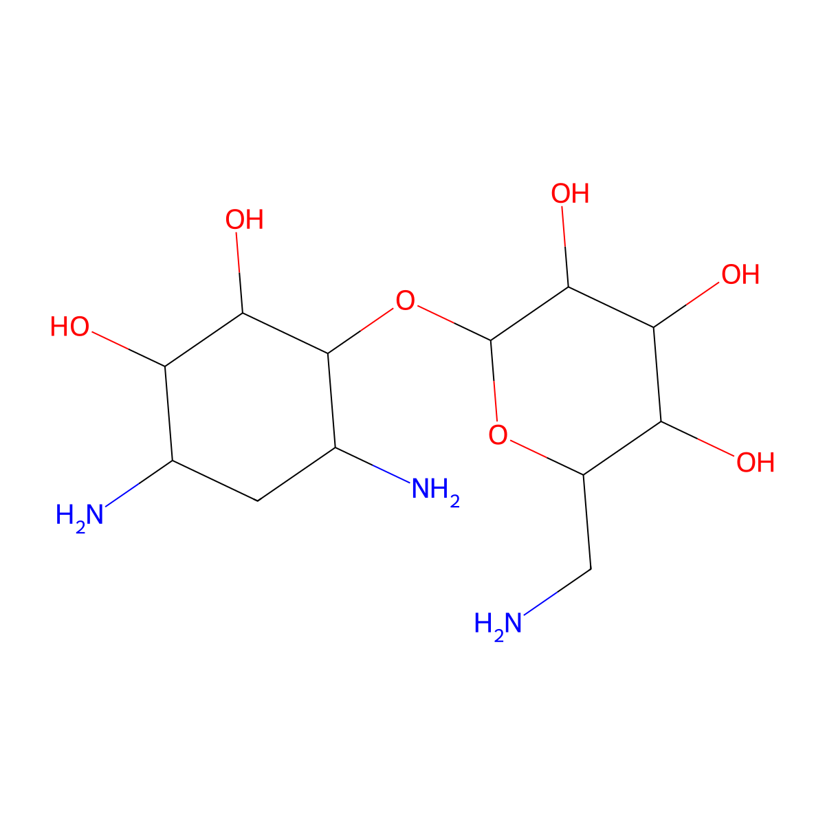 2'-Deamino-2'-hydroxyneamine molecular structure, CAS 31077-71-1