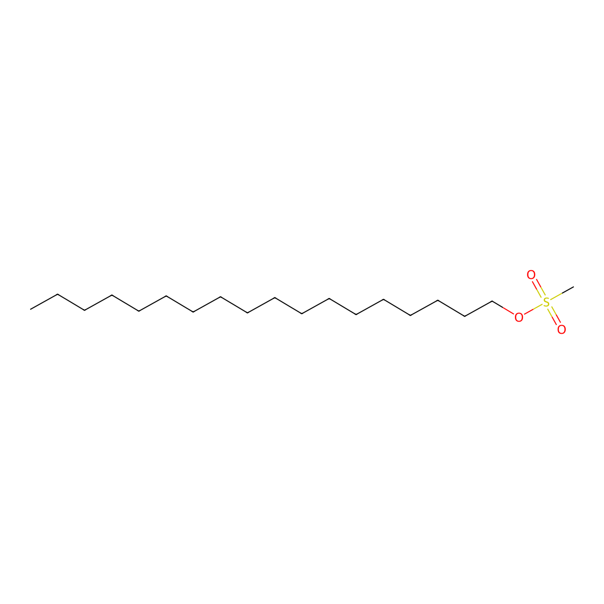 Octadecyl methanesulfonate molecular structure, CAS 31081-59-1
