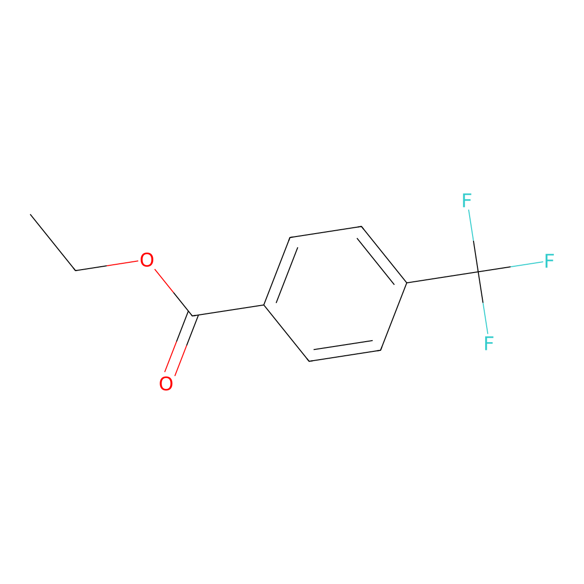 Ethyl 4-(trifluoromethyl)benzoate molecular structure, CAS 31083-14-4
