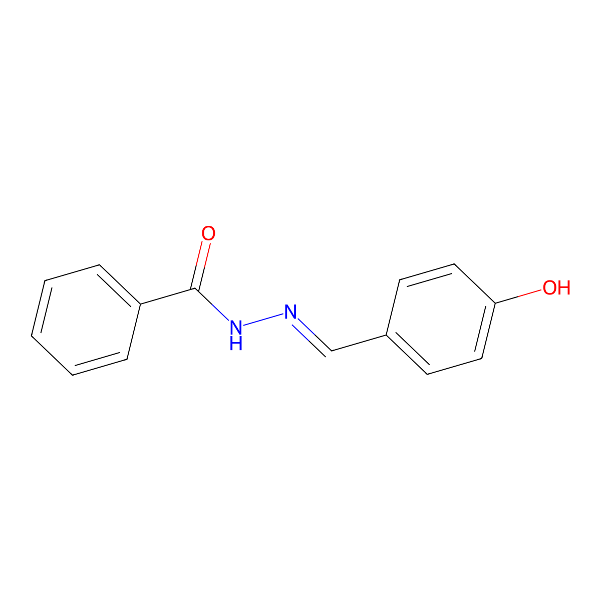 N-[(4-hydroxyphenyl)methylideneamino]benzamide molecular structure, CAS 31083-62-2