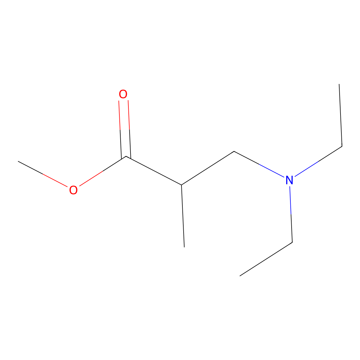 Methyl 3-(diethylamino)-2-methylpropanoate molecular structure, CAS 31084-16-9