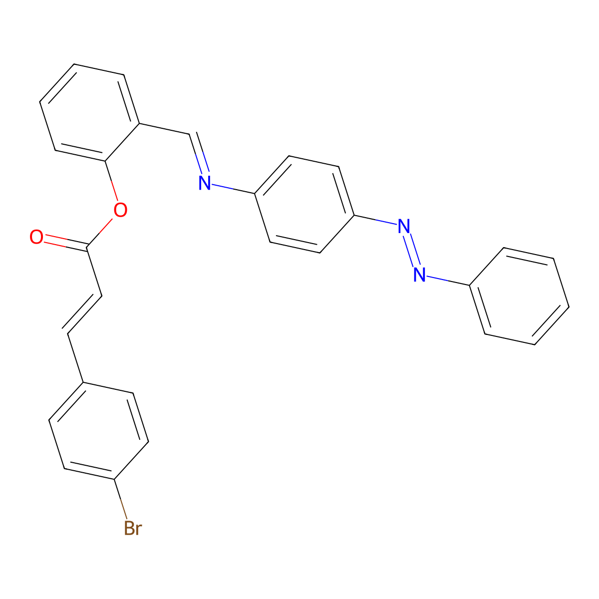 2-Propenoic acid, 3-(4-bromophenyl)-, 2-[[[4-(phenylazo)phenyl]imino]methyl]phenyl ester (9CI) molecular structure, CAS 310873-00-8